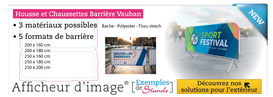 Housse personnalisée pour barrière Vauban